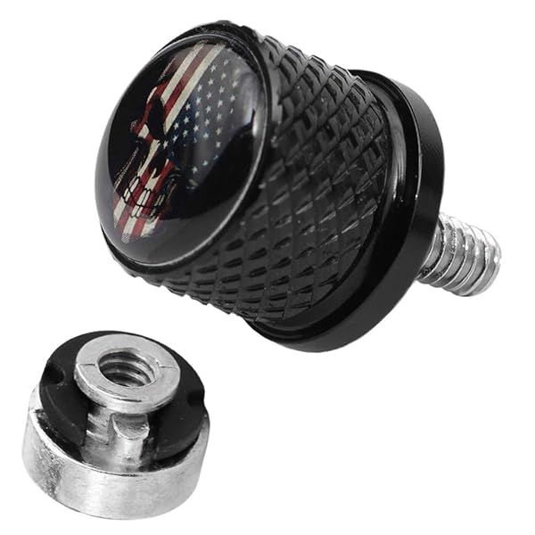 GUAIMI Fender Seat Bolt Screw Nut Kit 1/4-20 Thread for Harley Sportster Touring Electra Glide Street Glide 1996 to 2020 Black