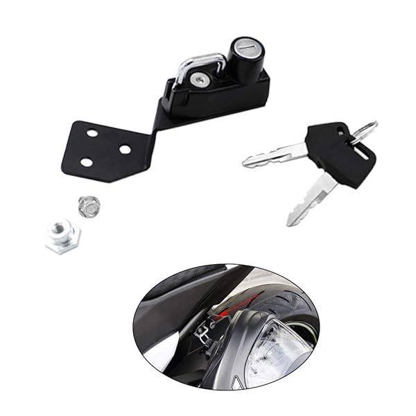Secure Your Kawasaki Z800: GUAIMI Anti-Theft Motorcycle Helmet Lock - Black