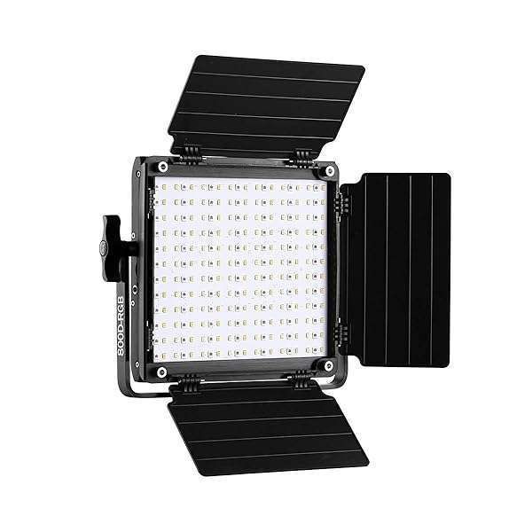 GVM 800D RGB LED Video Light with APP Control for YouTube & Outdoor Studio - Perfect LED Panel Lighting