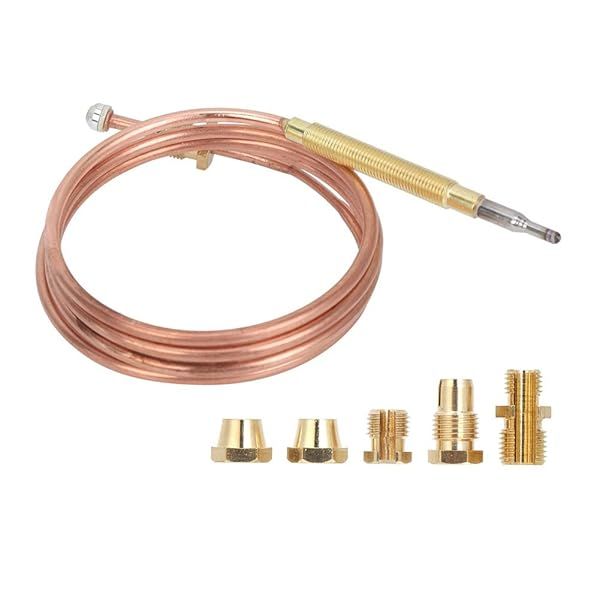 Universal Gas Thermocouple Replacement Kit for Stoves & Fireplaces - Easy Install Adaptors