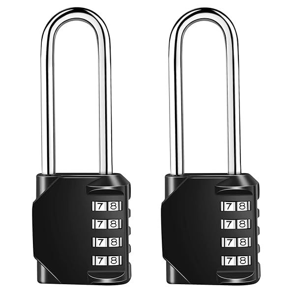 Gawon 4-Digit Combination Lock: Weatherproof, Rustproof & Lightweight for Indoor/Outdoor Use
