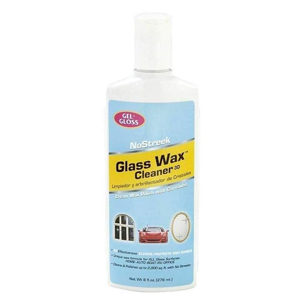 Gel-Gloss NS-8: No-Streak Glass & Silver Polish - 8 Oz for Sparkling Shine