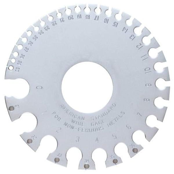 Buy General Tools 20 Wire Round Gage - American Standard Satin Finish for Precision Measurement