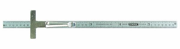 General Tools 301/1 6-Inch Flex Precision Stainless Steel Rule - Chrome Measuring Tool