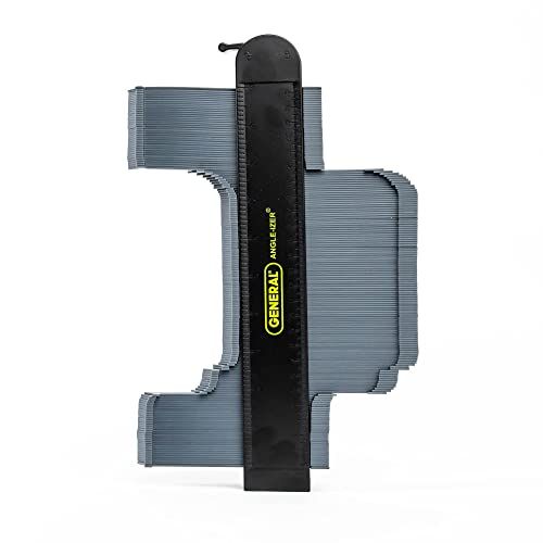 General Tools Locking Contour Gauge #834X - 10-Inch Shape Duplicator for Precise Irregular Shape Copying & Easy Cutting