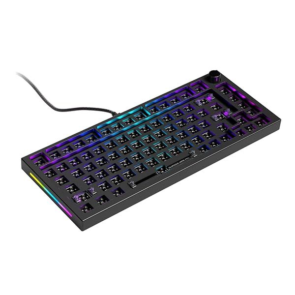Glorious GMMK PRO 75% Barebones Keyboard: Customizable RGB TKL Gaming Frame, 5-Pin Switch Support