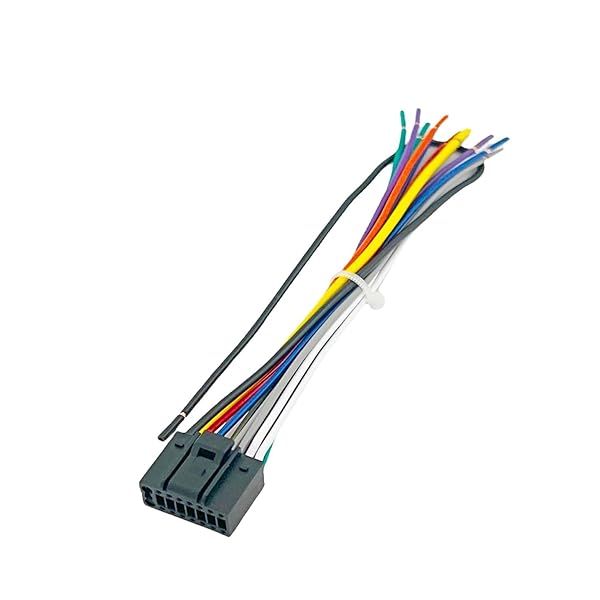 Goodsby Harness Wire Replacement for JVC Car Radio Models KD-R370 KD-S37 KD-SR61 KD-X50BT KW-AV61BT KW-AV70BT KW-R910BT KW-R920BTS KW-R925BTS KW-V120BT KW-V130BT KW-V200BT KW-V230BT KW-V30BT KW-V320BT
