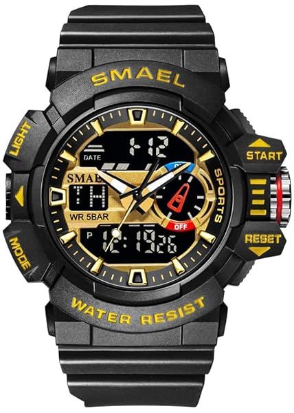 Gosasa Men's Multi Function Military S-Shock Sports Watch LED Digital Waterproof Alarm
