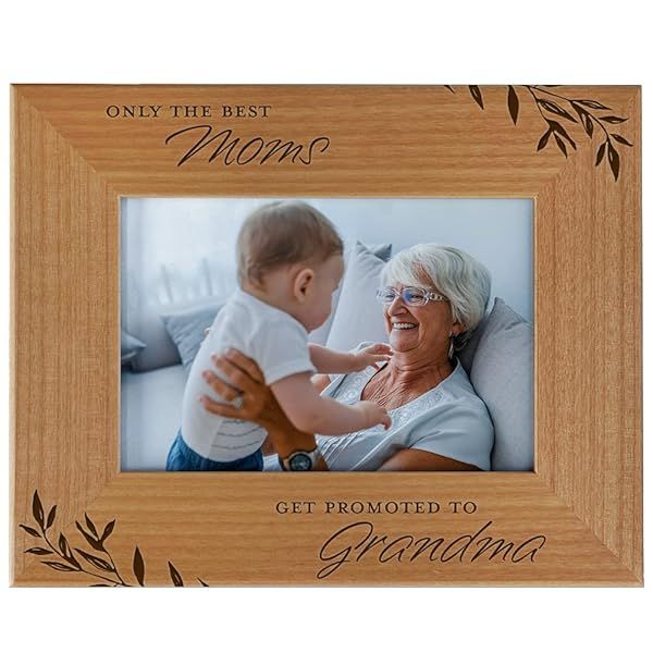 Grandma To Be Gifts Best Moms Promoted to Grandma Picture Frame for Mom Granny Grandmother Gifts for Mothers Day Birthday Christmas