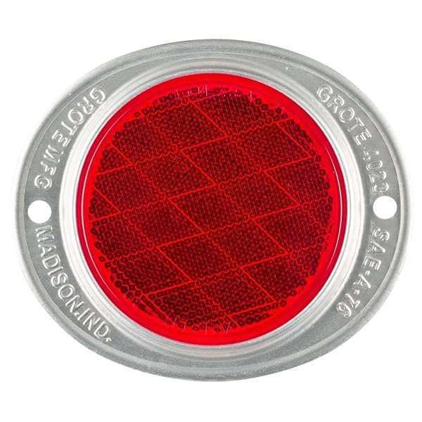 Buy Grote 40232 Red Aluminum Two-Hole Mounting Reflector - Durable & Reliable Safety Solution