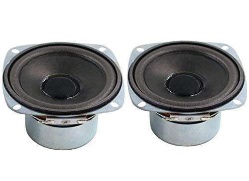 "HZPOWEN 10W Mini 3" HiFi Full Range Speaker - 8 Ohm, 90dB Sensitivity for DIY Boom Box & Home Stereo"
