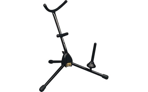 Buy Hamilton Alto/Tenor Sax Stand - Black with Flute/Clarinet Peg | Durable & Adjustable