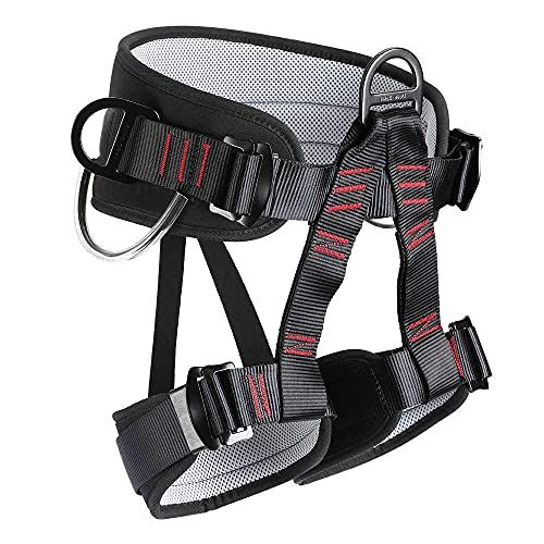 HandAcc Professional Half Body Climbing Belt - Safety Gear for Tree Climbing, Rappelling & Outdoor Adventures