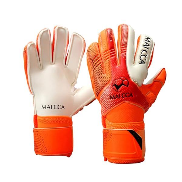 Buy Haploon Youth Goalie Gloves - Professional Soccer Gloves with Finger Protection & Tote (Orange, Size 5) for Kids