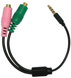 Headset Buddy Gold Plated PC to 3.5mm Smartphone Adapter - Enhance Audio Quality with PC35-PH35g