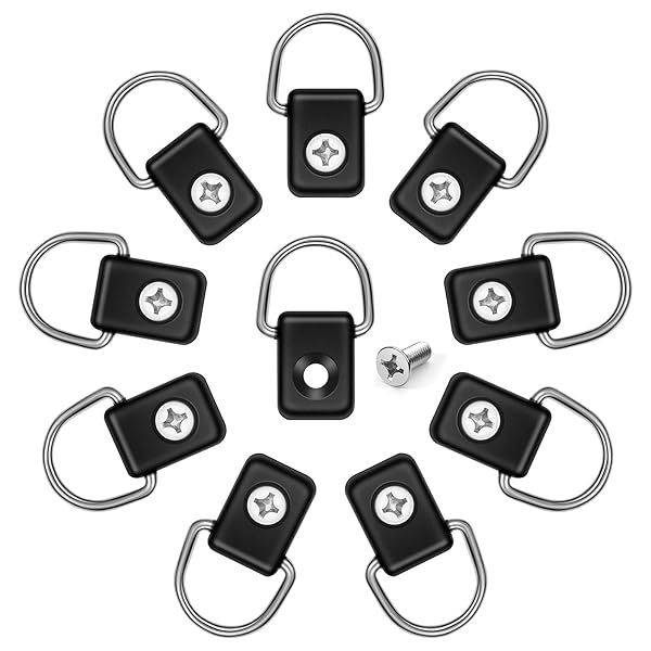 Health Gear Kayak D Ring 10pcs Boat Canoe D Ring with Screw Kit for Fishing Rigging Sailing Camping Accessories