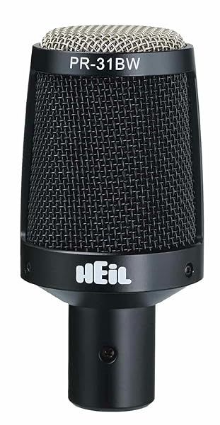 Heil Sound PR-31 BW: Best All-Purpose Dynamic Microphone for Drums & Cymbals - Black