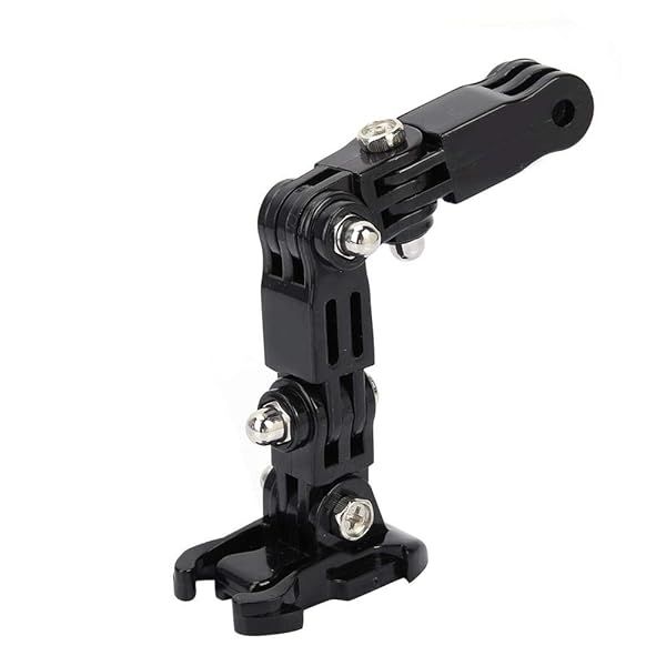 Adjustable Helmet Mount Arm for GoPro & Xiaoyi - Curved Adhesive Bracket for Sports Cameras
