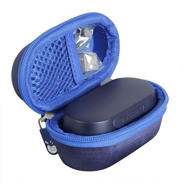 Buy Hermitshell Hard Travel Case for Skullcandy Sesh True Wireless Earbuds - Durable & Stylish Protection (Blue)