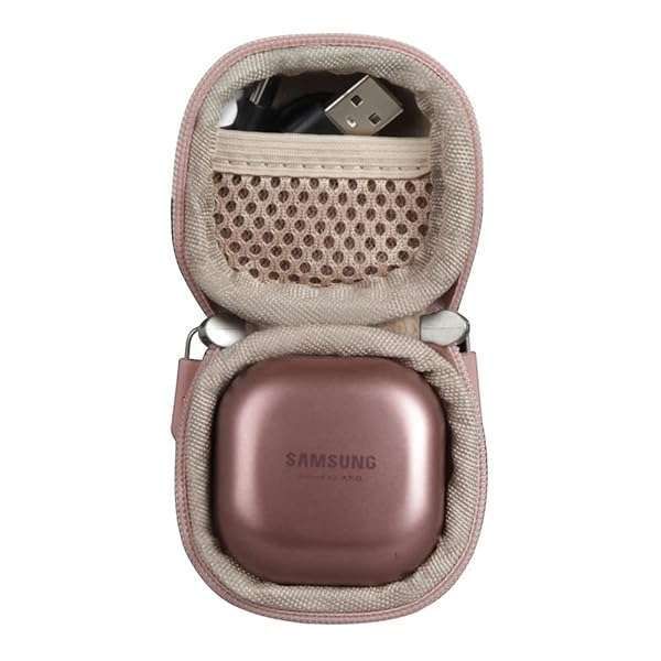 Buy Hermitshell Travel Case for Samsung Galaxy Buds Live/Pro/2 - Stylish Rose Gold Protection
