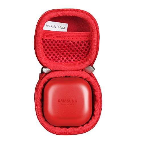 Buy Hermitshell Travel Case for Samsung Galaxy Buds Live/Pro/2 - Durable & Stylish Red Design