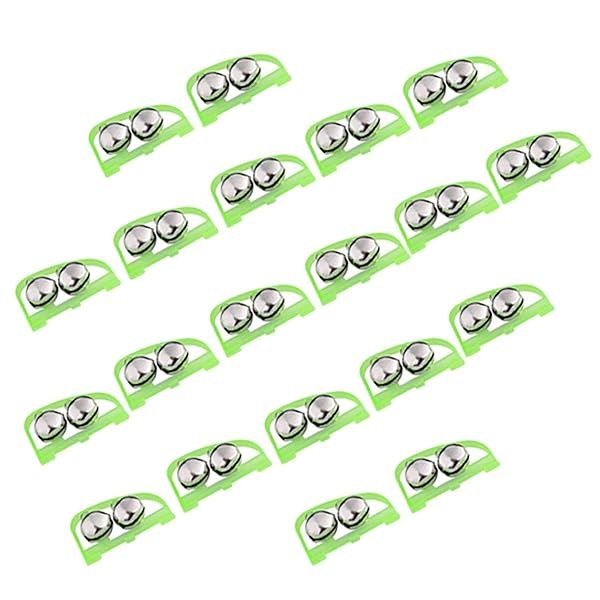 HiBD Fishing Bells 20pcs Arched Fish Bells for Fishing Rod Alarm System