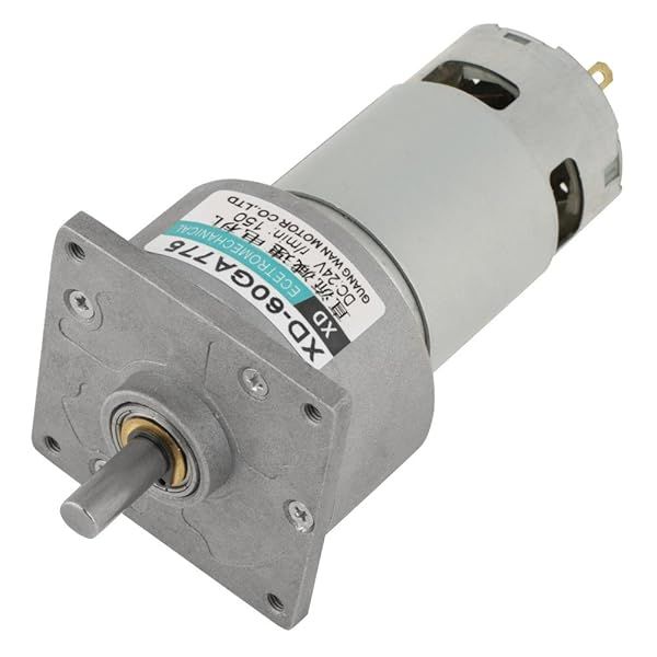 Buy Hilitand 12V/24V 35W Mini DC Gear Motor - Adjustable Speed, CW/CCW, 150rpm for DIY Projects