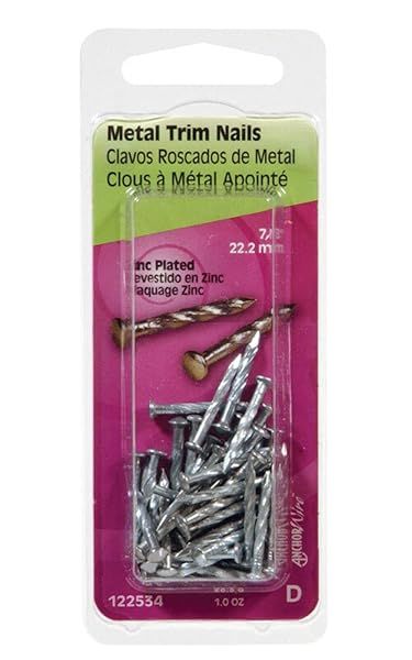 Buy Hillman 7/8 in. L Trim Zinc-Plated Steel Nail - Spiral Shank Flat for Durable Fastening