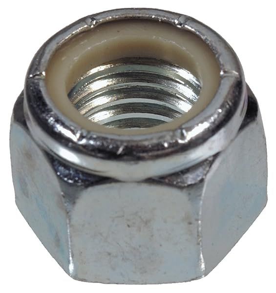 Buy Hillman 8 Zinc-Plated Steel SAE Nylon Lock Nut 100 Pack - Durable & Reliable Fasteners