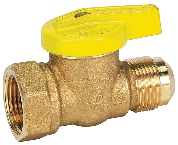 Homewerks Brass Gas Ball Valve 1/2-Inch FIP x FL - Premium Quality & Durable Performance