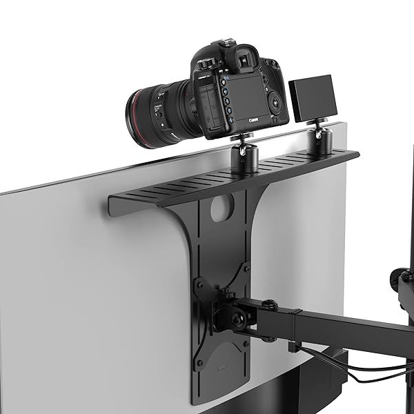 HumanCentric DSLR Monitor Mount: Versatile Camera Shelf for Desk, VESA Arm & Tripod Replacement