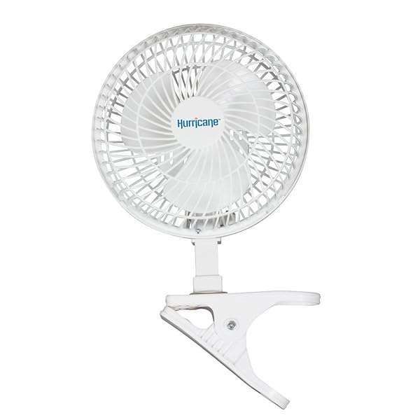 Portable Hurricane Classic 6-Inch Clip Fan: 2-Speed Mini Desk Fan for Home, Office, Stroller & Travel