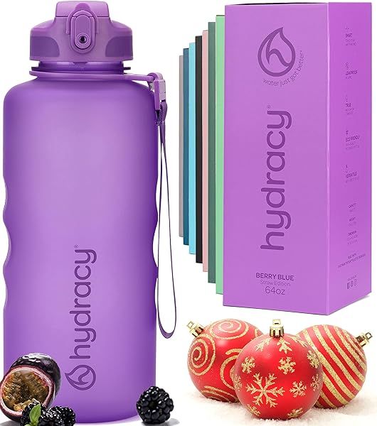 Hydracy 2L Water Bottle: Shatterproof, BPA-Free, Leakproof & Perfect for Gym & Yoga