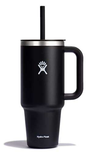 Hydro Flask All Around Travel Tumbler Black 40 Oz - Durable, Stylish & Perfect for On-the-Go Hydration