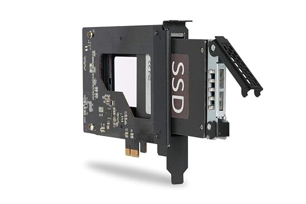"ICY DOCK 2.5" SATA SSD Removable Hard Drive Bay Adapter for PCIe - ExpressSlot MB839SP-B"
