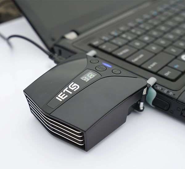 IETS Laptop Fan Cooler: Intelligent Portable Radiator with Temp Display & Adjustable Speed for Rapid Cooling