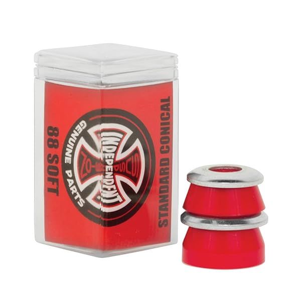 Buy Independent Truck Bushings - Soft 88A Red Conical Cushions for Smooth Skateboarding
