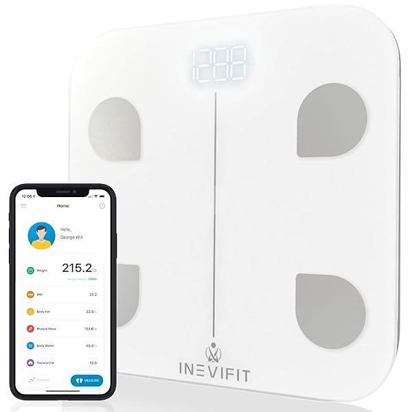 INEVIFIT Smart Body Fat Scale: Accurate Bluetooth Analyzer for Body Composition, BMI, Muscle & More