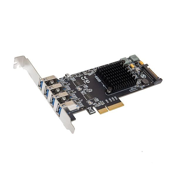 IO CREST USB 3.1 Gen 2 10 Gbps 4-Port PCIe Card - ASMedia ASM3142 Controller (SI-PEX20233)