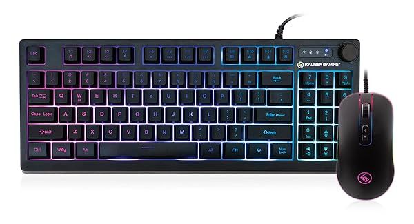 IOGEAR Kaliber Gaming KORONA KORE II: RGB Keyboard & 6200 DPI Gaming Mouse Combo for Ultimate Performance