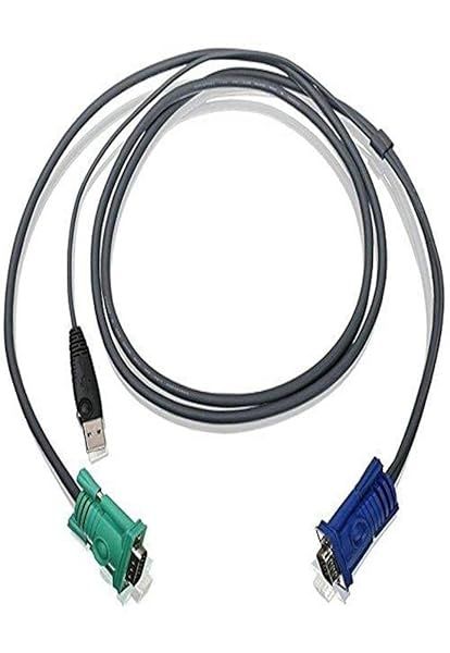 IOGEAR 6ft USB KVM Cable G2L5202U - Dark Gray for Easy Device Switching