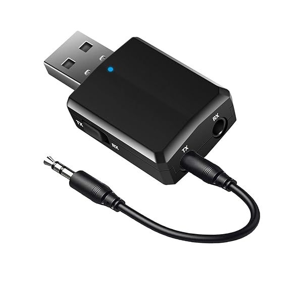 ISOBEL Bluetooth 5.0 Audio Transmitter & Receiver - 3 in 1 HiFi Adapter for Car, TV, Headphones & PC