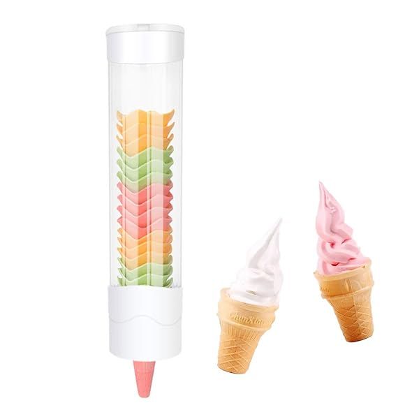 Premium Ice Cream Cone Holder & Waffle Cone Stand - Perfect Egg Cone Dispenser for Parties!