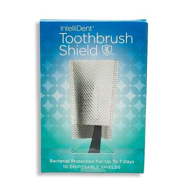 Intellident Toothbrush Shields Pack of 10 Quick-Drying Disposable Head Cover Caps Ideal for Travel Home and Office Use