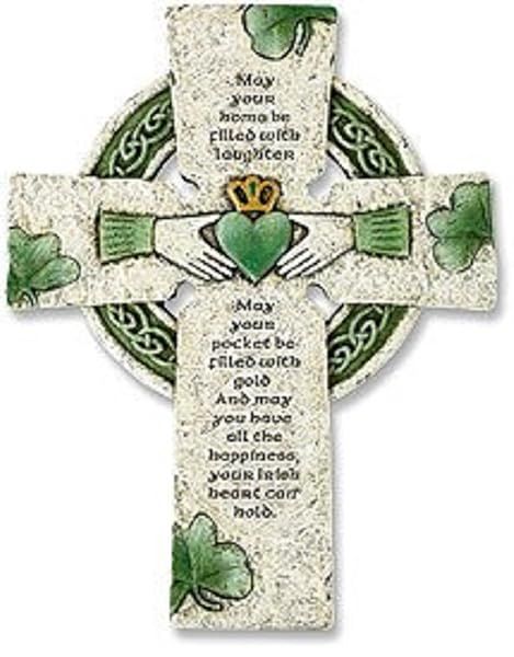 Beautiful Irish Wall Cross with Traditional Blessing for Your Living Room Decor