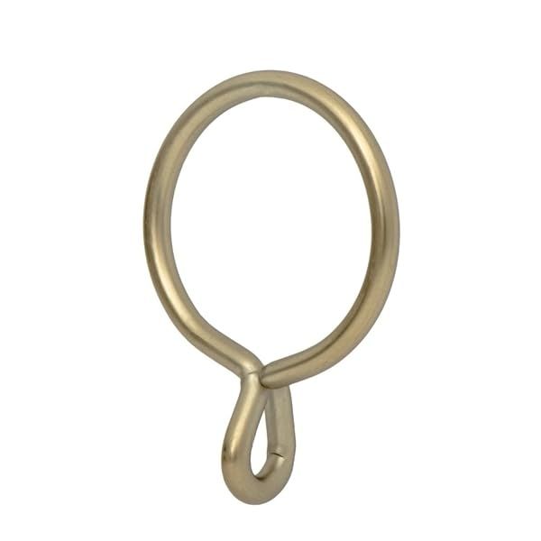 "Ivilon 1.7" Drapery Eyelet Curtain Rings - Set of 14 Warm Gold for Easy Hooking"