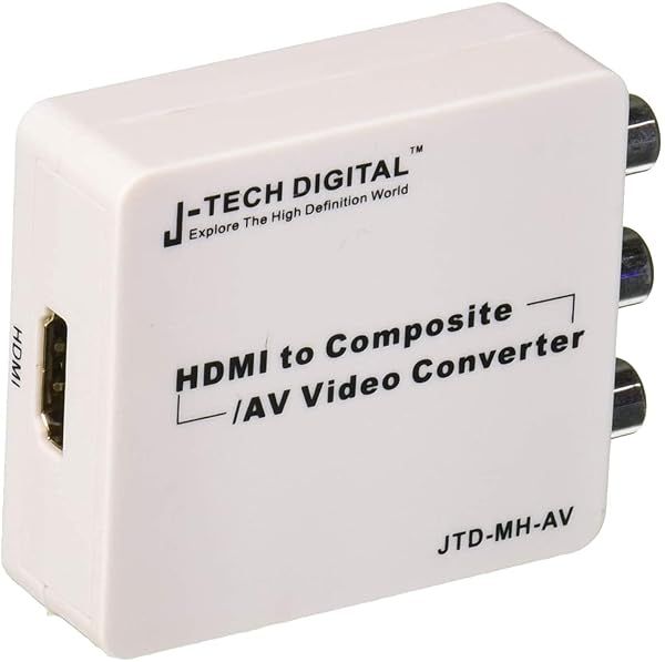 J-Tech Digital JTD-MH-AV Mini HDMI to Composite AV CVBS Converter - HD Video Solution