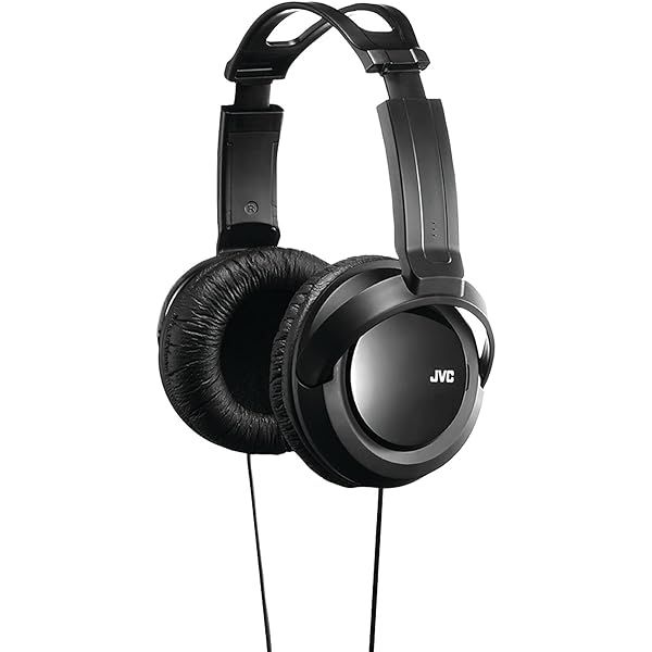 JVC HARX330 Full-Sized Over-Ear Headphones: Comfortable Black Headband for Superior Sound