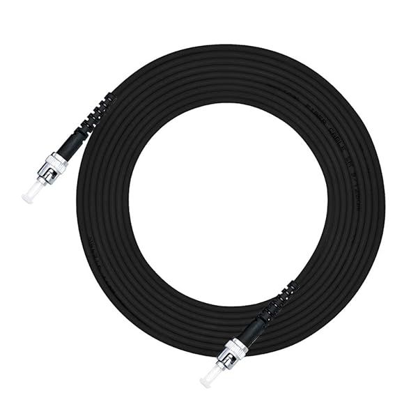 Jeirdus 15M ST to ST Outdoor Armored Simplex 9/125 SM Fiber Optic Cable Jumper - High-Quality 15M Optical Patch Cord