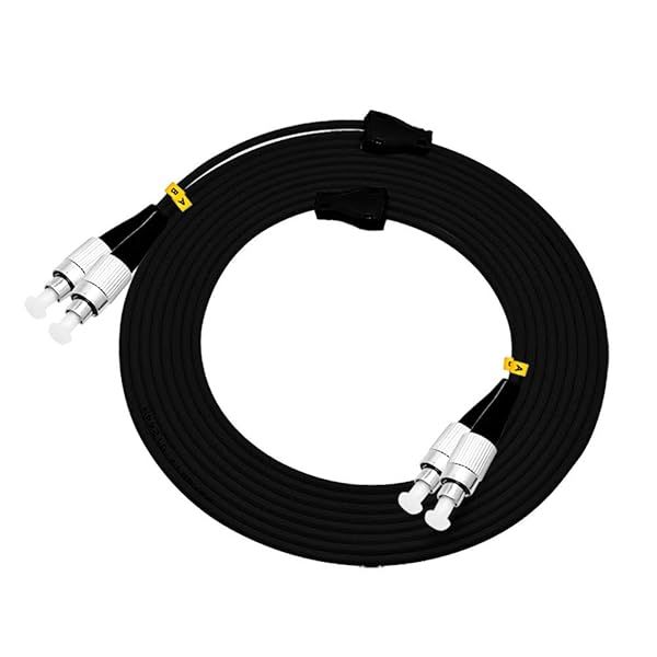 Jeirdus 75M FC to FC FC-FC Outdoor Armored Duplex 9/125 SM Fiber Optic Cable Jumper Optical Patch Cord 75Meters 245ft Singlemode